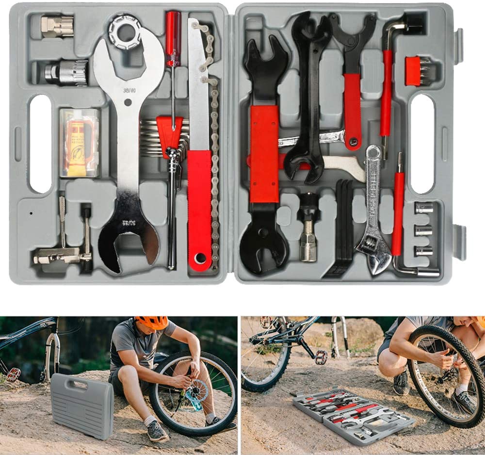 Smabike Bike Tool Kit, 44 Pcs Bike Repair Tool Kit Bicycle Tools with Carrying Case