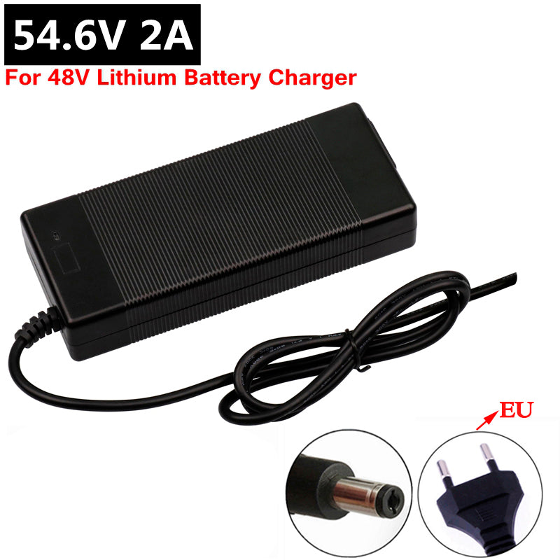 54.6V 2A charger and 48V 2A Battery charger DC Socket/connector for 48V 13S Lithium E-bike battery