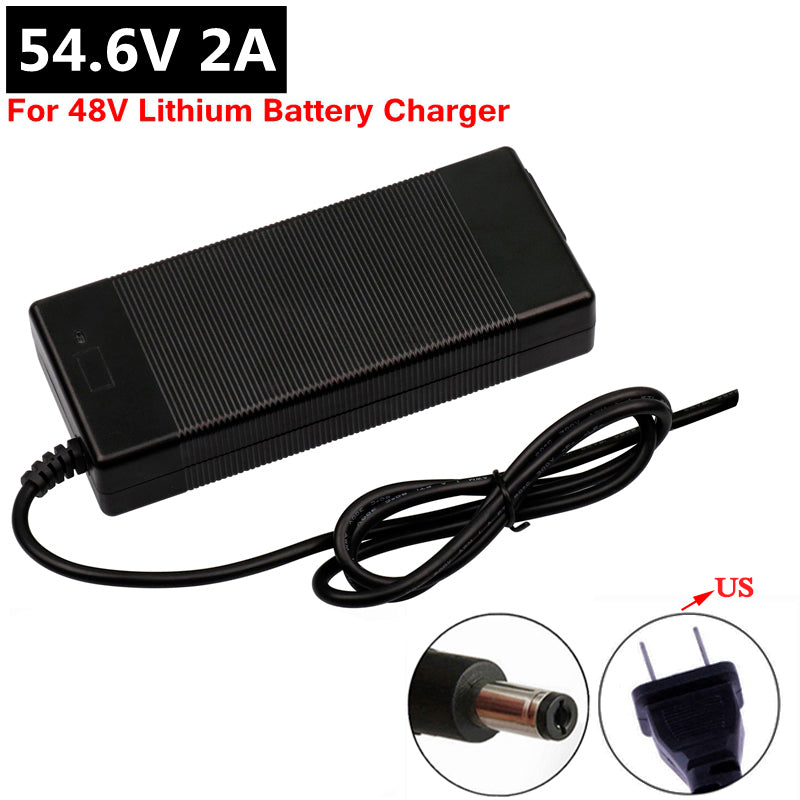 54.6V 2A charger and 48V 2A Battery charger DC Socket/connector for 48V 13S Lithium E-bike battery
