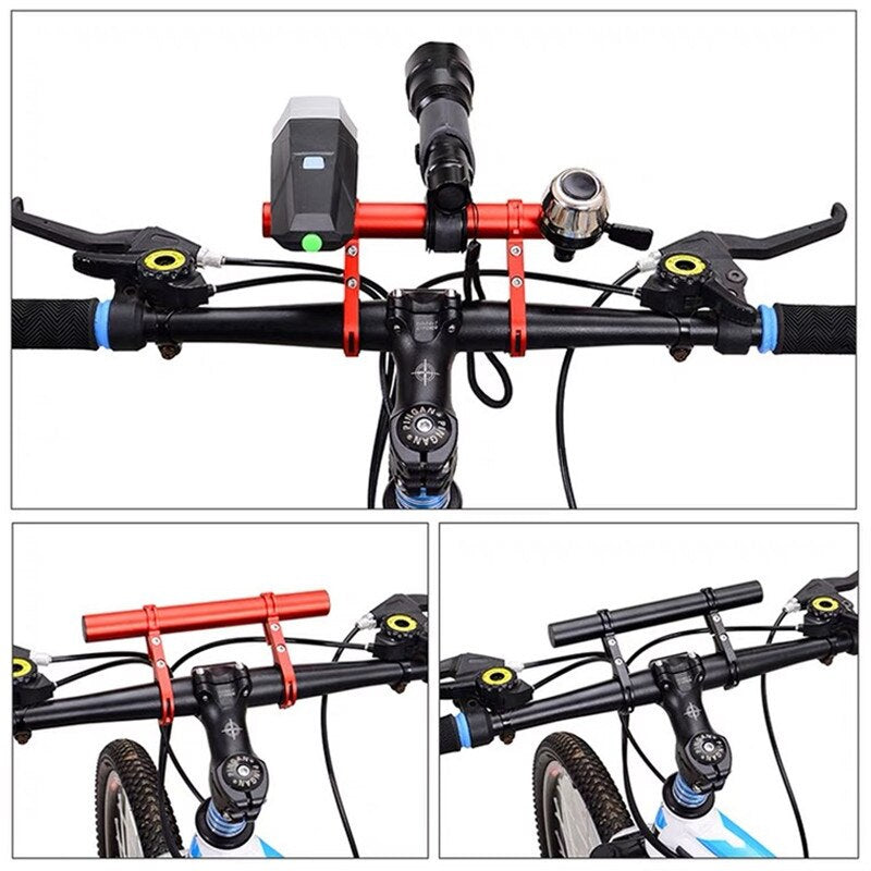 Smabike Bike Handlebar Extender, Aluminium Alloy Bike Handlebar Extension, for Phone Holder, Speedometers, Power Bank, Light, Bell