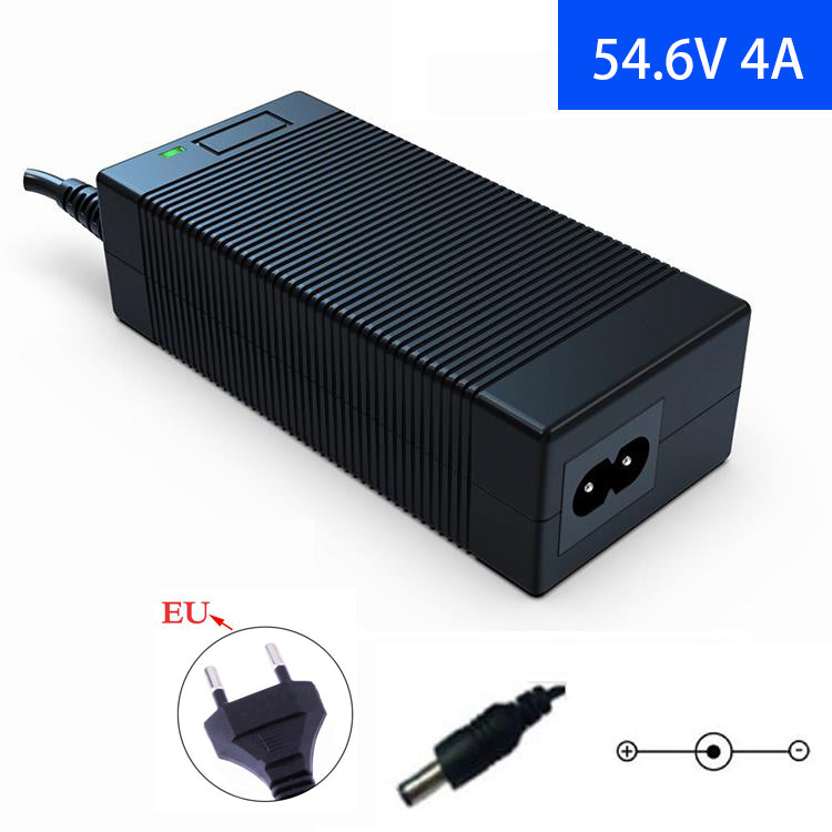 54.6V 4A Lithium Battery Charger for Electric Bike Batteries Pack DC 5.5mm 2.1mm connector