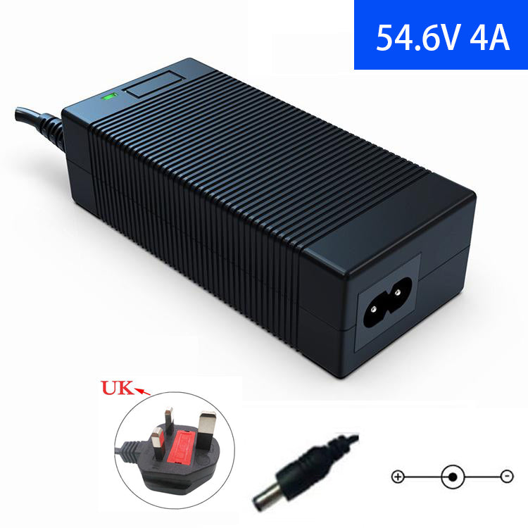 54.6V 4A Lithium Battery Charger for Electric Bike Batteries Pack DC 5.5mm 2.1mm connector
