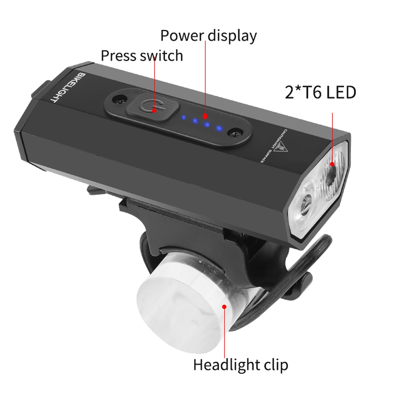 Smabike Rechargeable Bicyle Headlight Taillight Combinations
