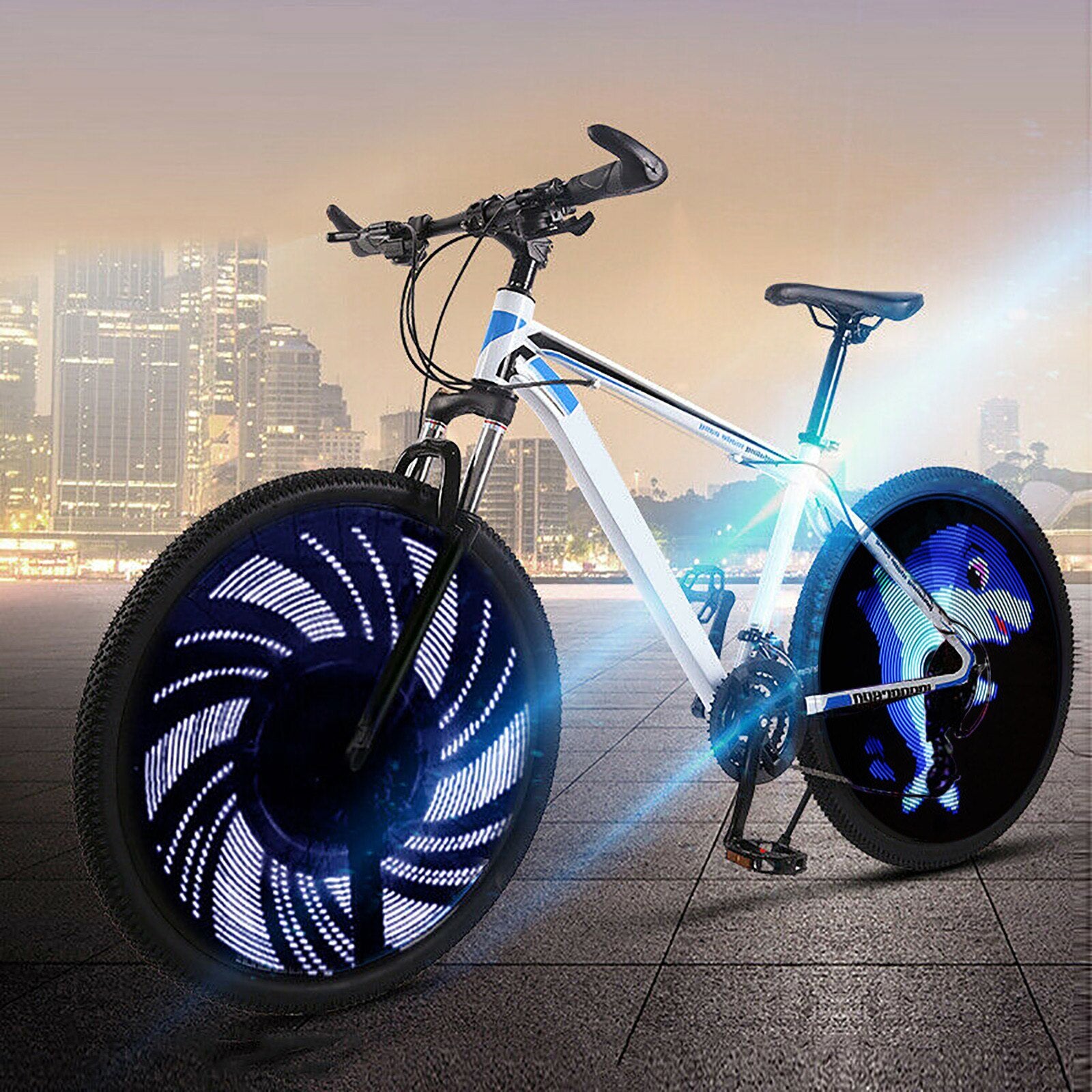 Smabike LED Waterproof Anti-shock Spoke Bicycle Light Color Changing Programmable Bike Bicycle Wheel Light Bicycle Accessories