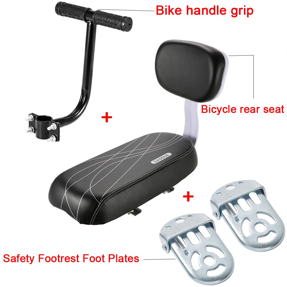 Smabike Cycle Accessories Parts Bicicleta Bicycle Rear Seat Saddle Bicycle Child Seat With Back Rest With Handle Armrest Footrest Pedal