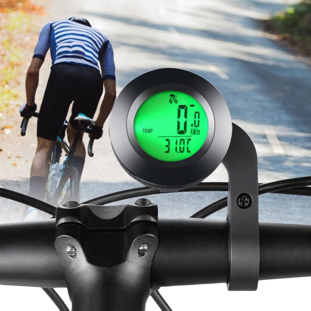 Smabike Bicycle Speed Meter Three-Color Digital English Wireless Waterproof Round Luminous Speed Measurement Odometer Bike Accessories